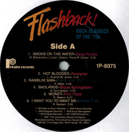Various – Flashback Rock Classics Of The 70's (Sealed old stock)