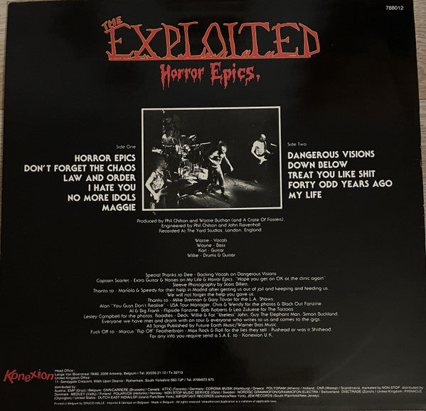 The Exploited – Horror Epics. (Used vinyl)