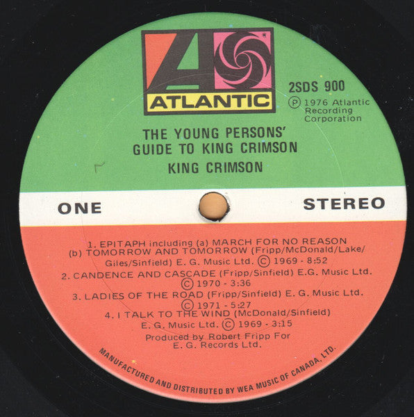 King Crimson – The Young Persons' Guide To King Crimson (Used vinyl)