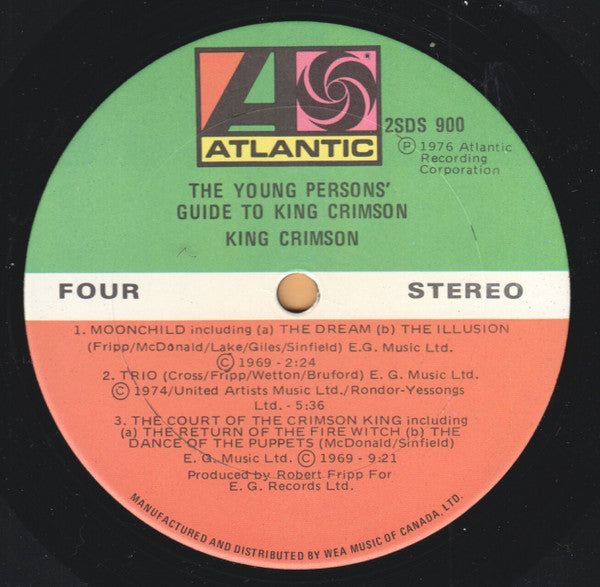 King Crimson – The Young Persons' Guide To King Crimson (Used vinyl)