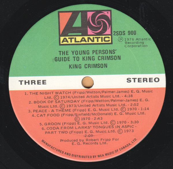 King Crimson – The Young Persons' Guide To King Crimson (Used vinyl)