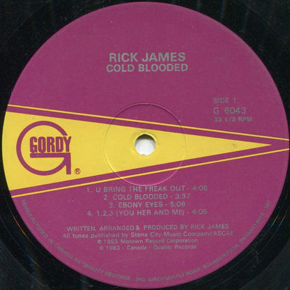 Rick James – Cold Blooded (Used vinyl)
