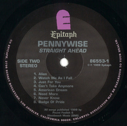 Pennywise – Straight Ahead (Used vinyl)