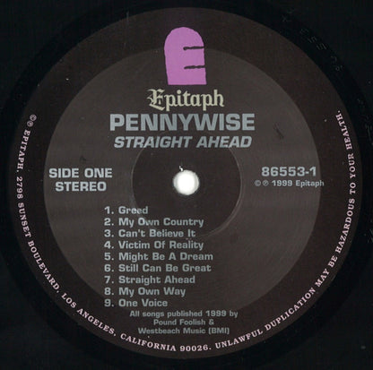 Pennywise – Straight Ahead (Used vinyl)