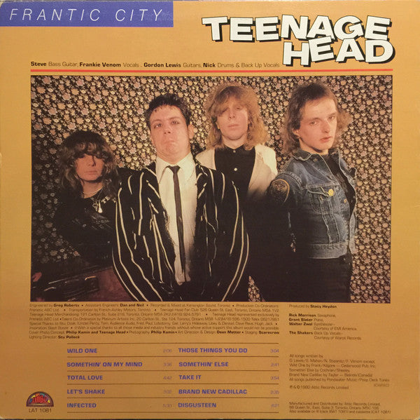 Teenage Head – Frantic City (Used vinyl)