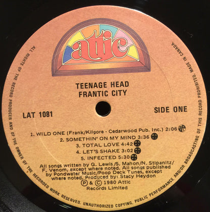 Teenage Head – Frantic City (Used vinyl)