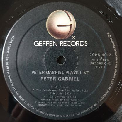 Peter Gabriel – Plays Live (Used vinyl)