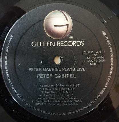 Peter Gabriel – Plays Live (Used vinyl)