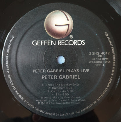Peter Gabriel – Plays Live (Used vinyl)