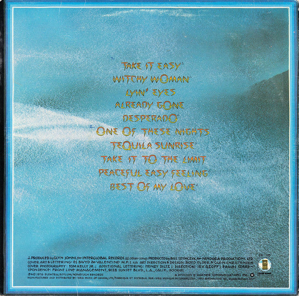 Eagles ‎– Their Greatest Hits 1971-1975 (Used vinyl)