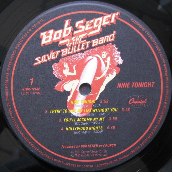 Bob Seger & The Silver Bullet Band – Nine Tonight (Used vinyl)
