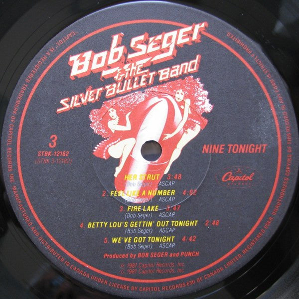 Bob Seger & The Silver Bullet Band – Nine Tonight (Used vinyl)