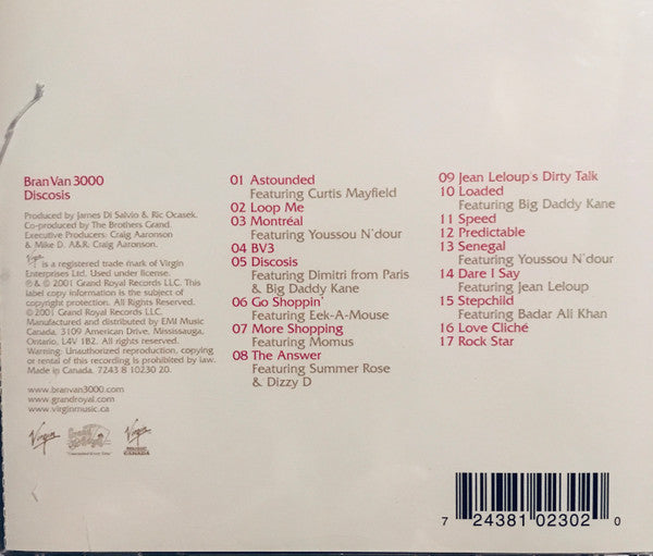 Bran Van 3000 – Discosis (Used CD)