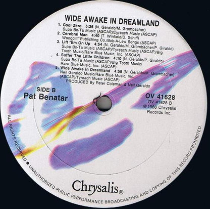 Pat Benatar – Wide Awake In Dreamland (Used vinyl)