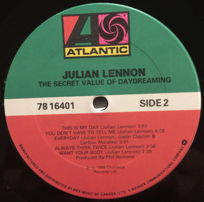 Julian Lennon – The Secret Value Of Daydreaming (Used vinyl)