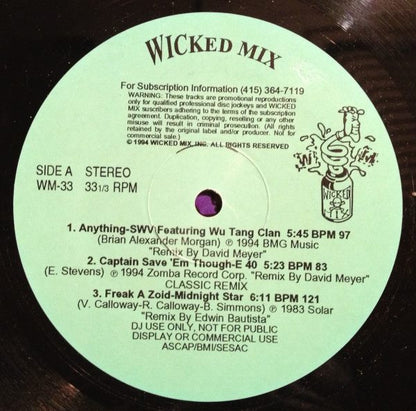 Various – Wicked Mix 33 (Used vinyl)
