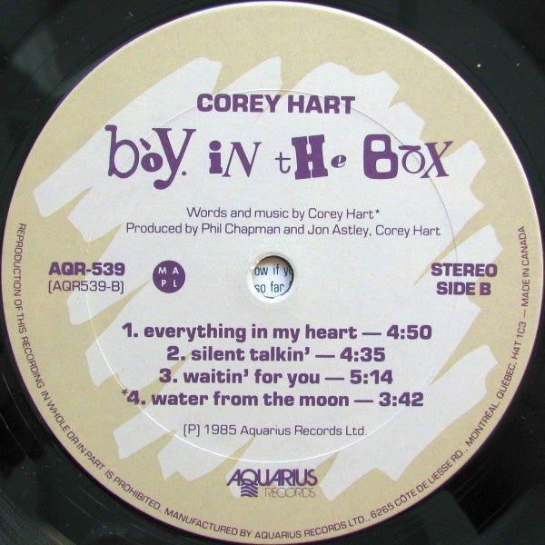 Corey Hart – Boy In The Box (Used vinyl)