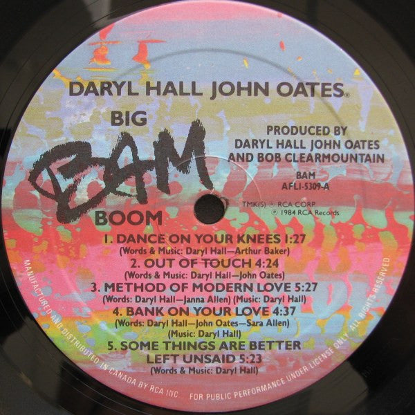 Daryl Hall & John Oates – Big Bam Boom (Used vinyl)