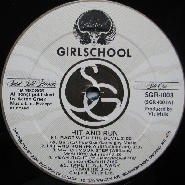 Girlschool – Hit And Run (Used vinyl)