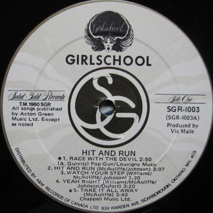 Girlschool – Hit And Run (Used vinyl)