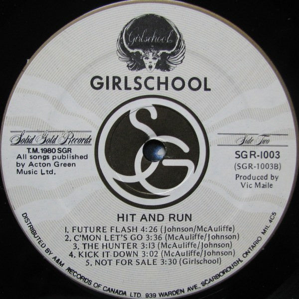 Girlschool – Hit And Run (Used vinyl)