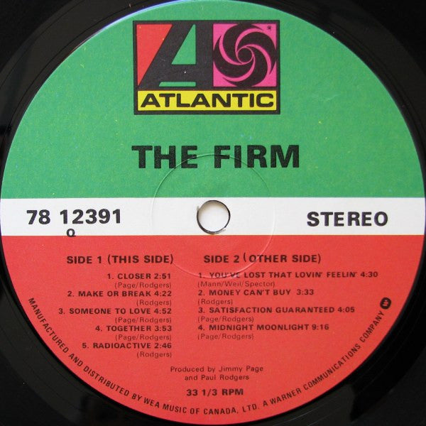 The Firm – The Firm (Used vinyl)