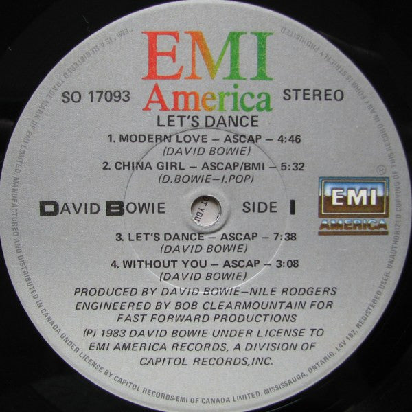 David Bowie – Let's Dance (Used vinyl)