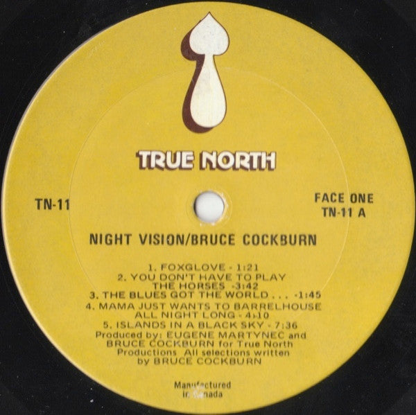 Bruce Cockburn – Night Vision (Used vinyl)