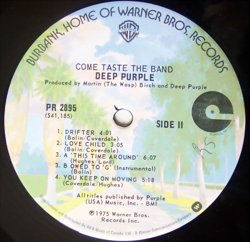 Deep Purple ‎– Come Taste The Band (Used vinyl)