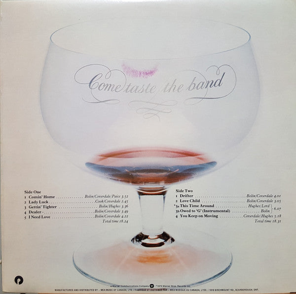 Deep Purple ‎– Come Taste The Band (Used vinyl)