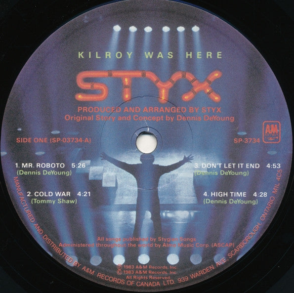 Styx – Kilroy Was Here (Used vinyl)