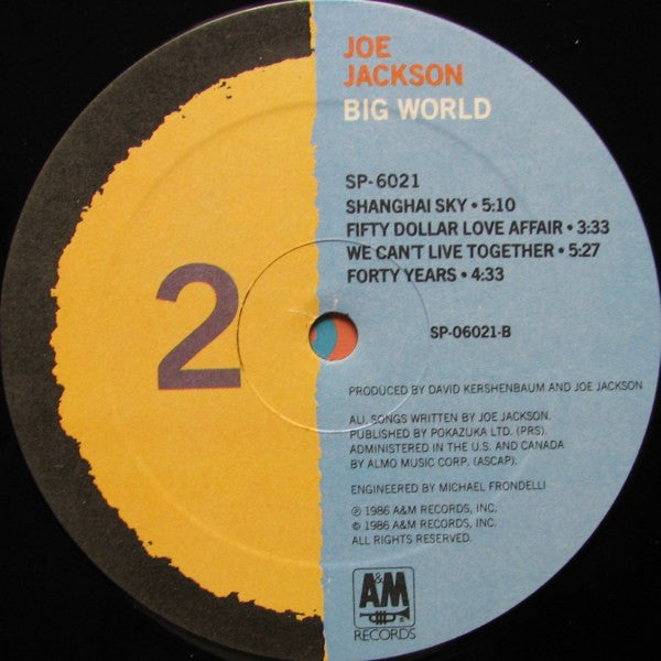 Joe Jackson – Big World (Used vinyl)