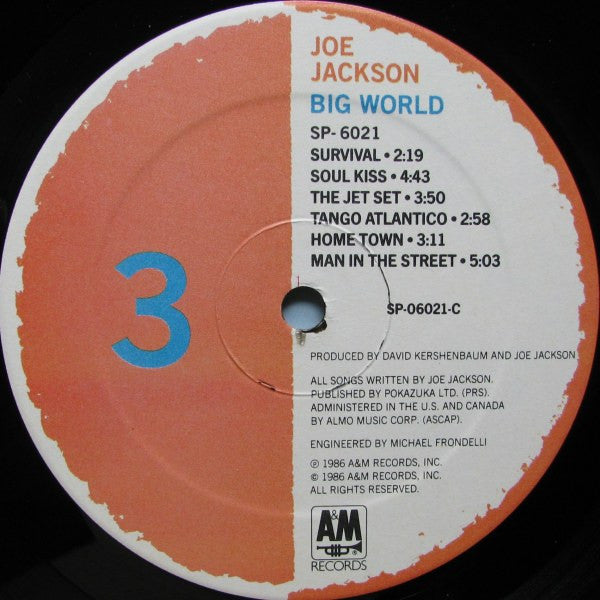 Joe Jackson – Big World (Used vinyl)