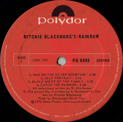 Rainbow – Ritchie Blackmore's Rainbow (Used vinyl)