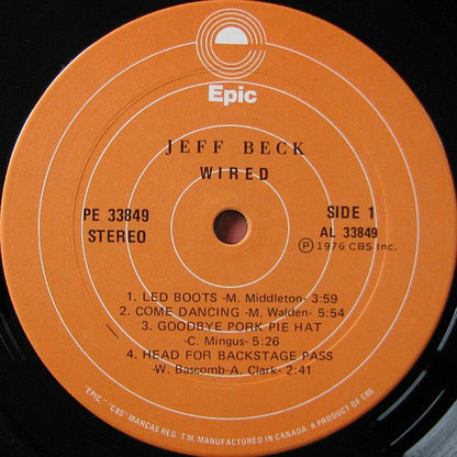 Jeff Beck – Wired (Used vinyl)