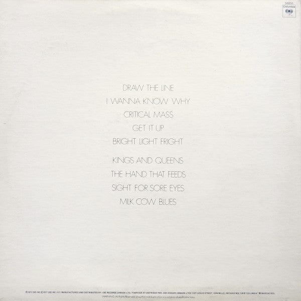 Aerosmith – Draw The Line (Used vinyl)