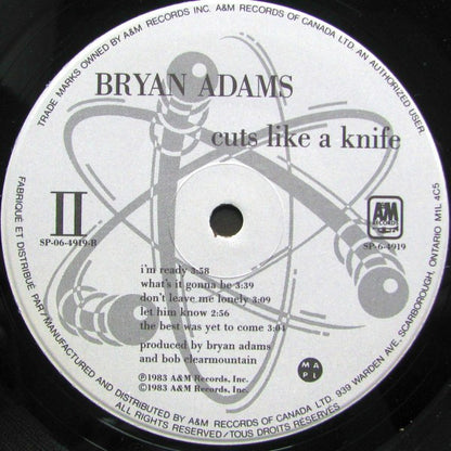 Bryan Adams – Cuts Like A Knife (Used vinyl)