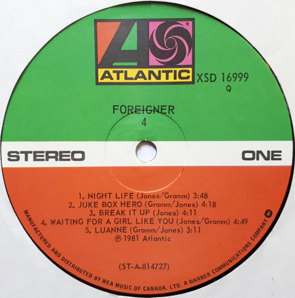 Foreigner – 4 (Used vinyl)