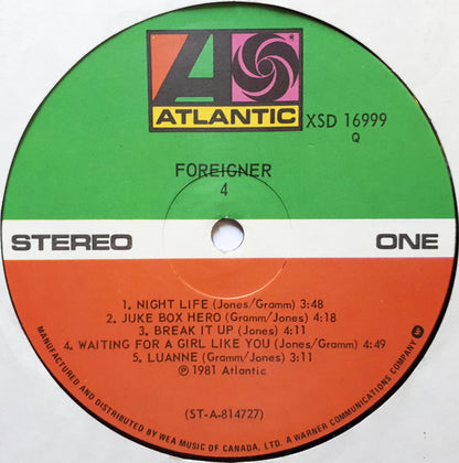 Foreigner – 4 (Used vinyl)