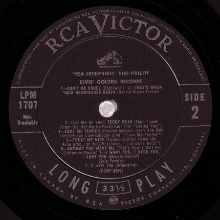 Elvis Presley – Elvis' Golden Records (Used vinyl)
