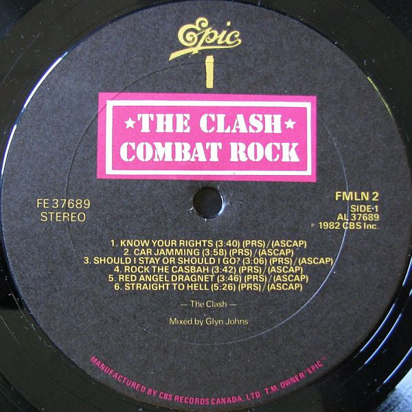 The Clash – Combat Rock (Used vinyl)