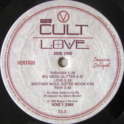 The Cult – Love (Used vinyl)