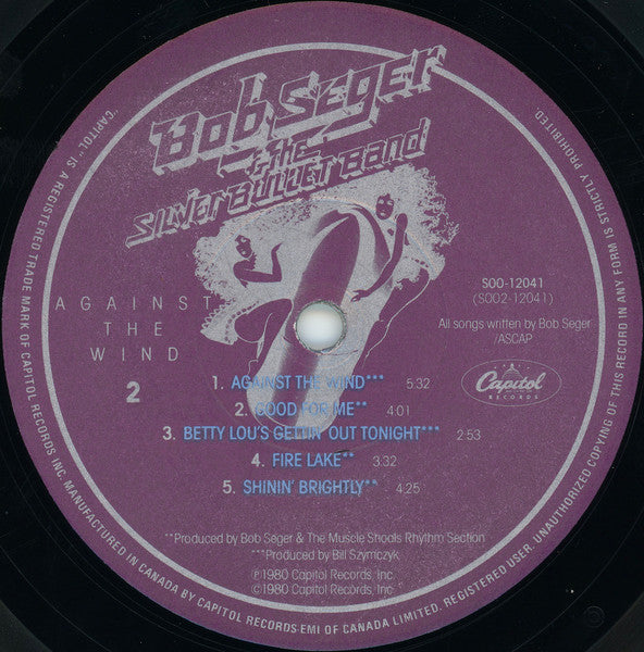 Bob Seger & The Silver Bullet Band – Against The Wind (Used vinyl)