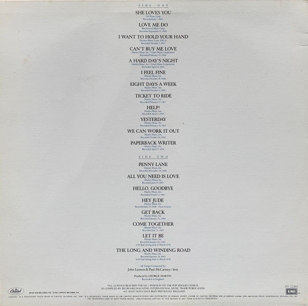 The Beatles – 20 Greatest Hits (Used vinyl)