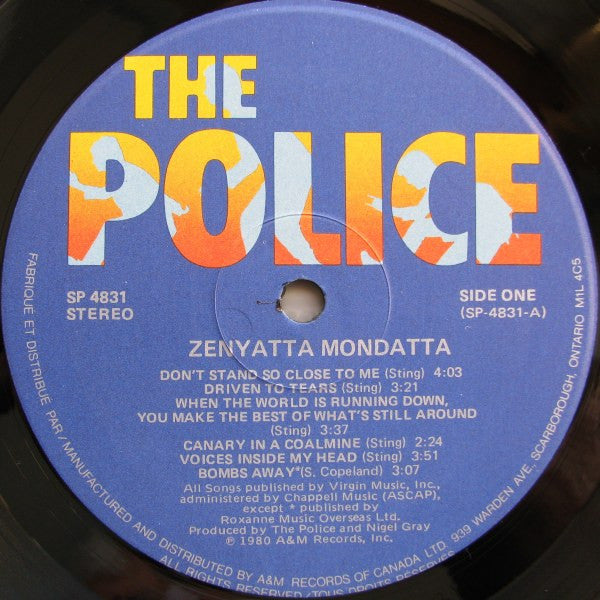 The Police – Zenyatta Mondatta (Used vinyl)