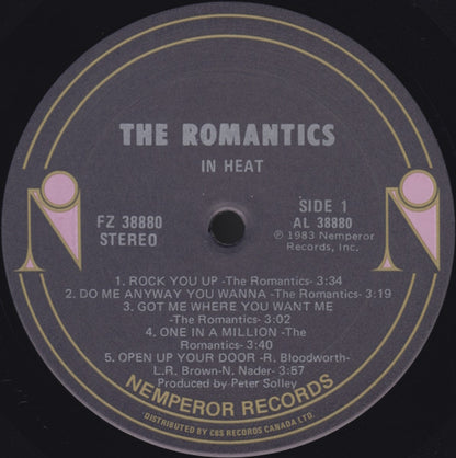 The Romantics – In Heat (Used vinyl)