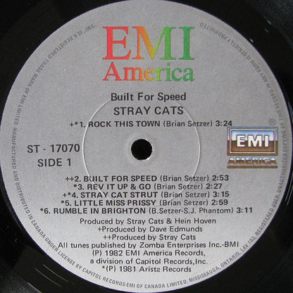 Stray Cats ‎– Built For Speed (Used record)