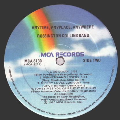 Rossington Collins Band – Anytime, Anyplace, Anywhere (Used vinyl)