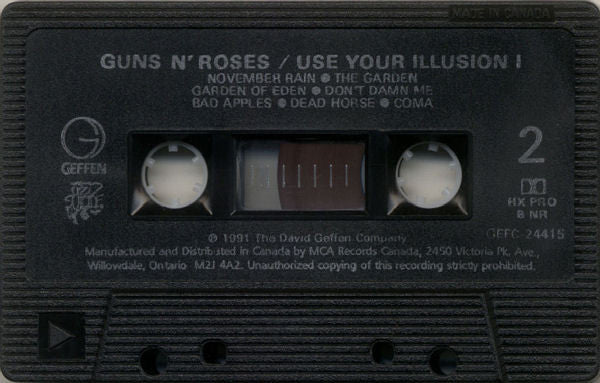 Guns N' Roses – Use Your Illusion I (Used cassette)