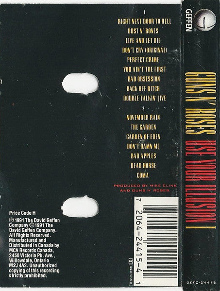 Guns N' Roses – Use Your Illusion I (Used cassette)
